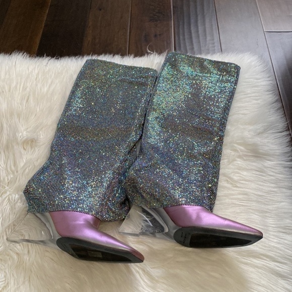 Benedetta Bruzziches Christine Crystal Mesh wedge boot‎ size 38EU - Picture 16 of 16